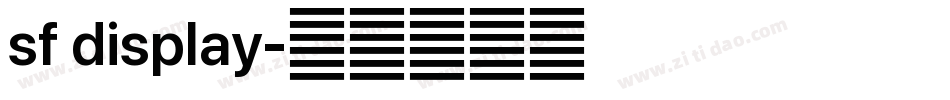 sf display字体转换